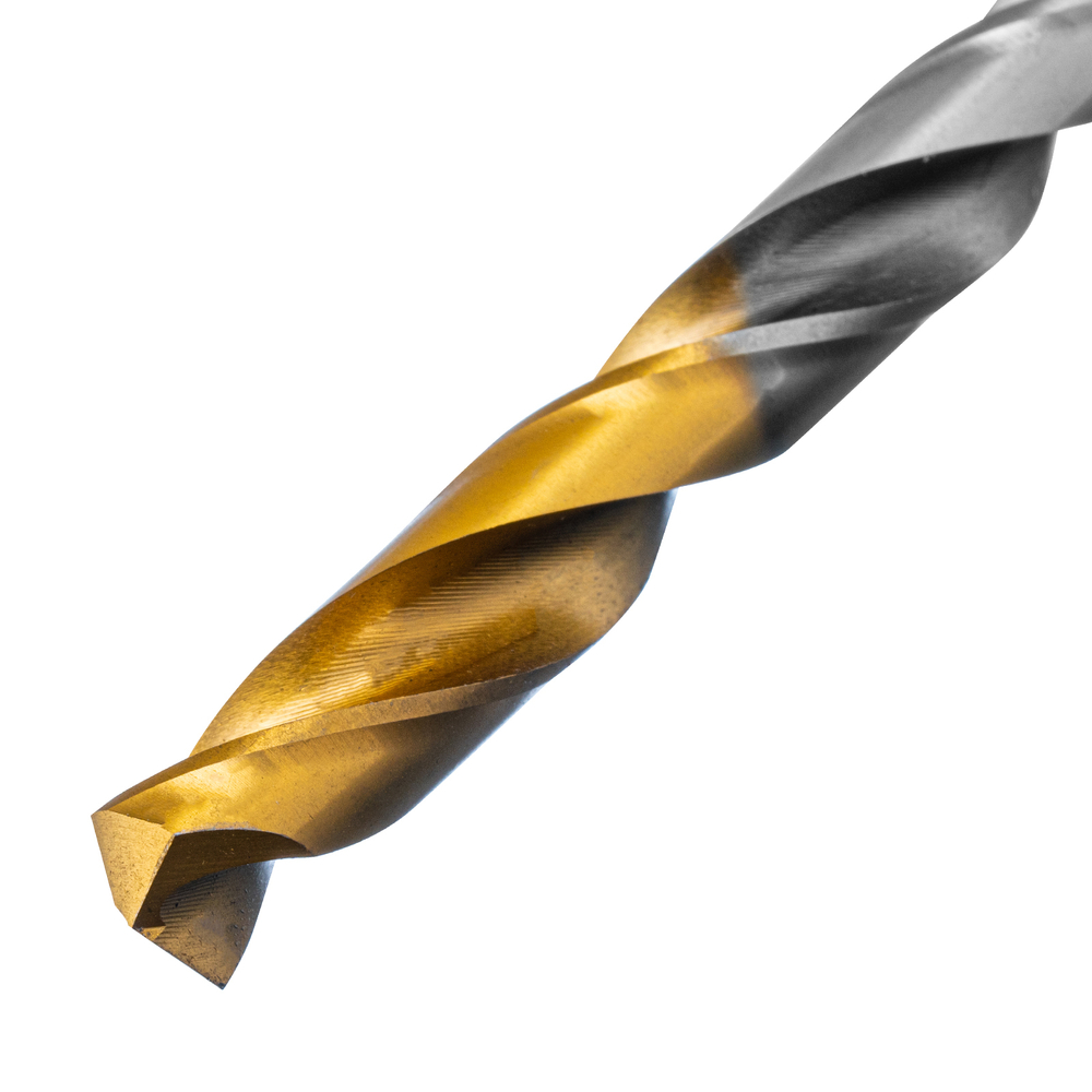 Сверло спиральное по металлу 8 x 117 мм, Р6М5, Golden Tip Denzel