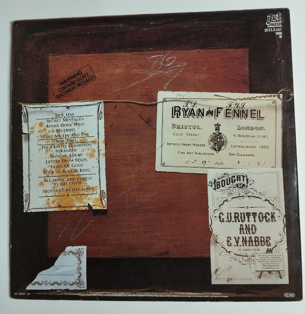 Винтажная виниловая пластинка LP Electric Light Orchestra Secret Messages (Holland 1983)
