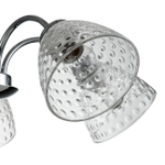 Подвесной светильник 5х40Вт E27, металл/стекло, хром