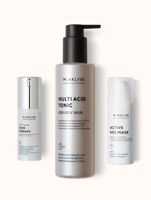 M.Aklive Набор "Интенсивный уход при высыпаниях"