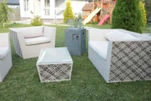 Уличный газовый камин Clifton Square Grey
