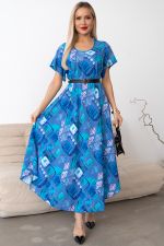Платье Рада (синий/бирюза) Р11-1166/11 Nikol