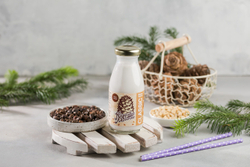 Ассорти напитков на основе кедрового ореха 4 шт по 200 мл, классическое, лайт, с кокосом и кешью, с фундуком и миндалем, молоко растительное