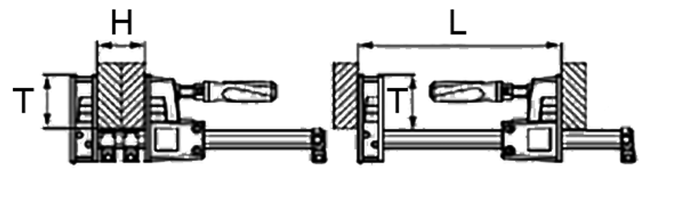 струбцина Bessey KRE60-2K 600/95 мм корпусная