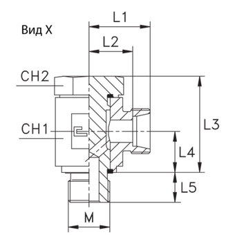 Соединение JE DS30 42х2 (корпус)
