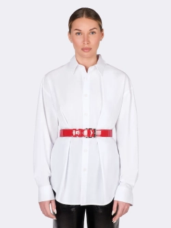 Ремень красный лаковый OLA OLA