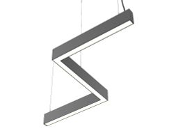 Светильник светодиодный зигзаг FS-TG 30Вт 417х80х1114