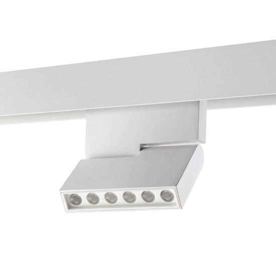 358627 SHINO NT21 065 белый Трековый низковольтный св-к диммируемый с ДУ, со сменой цв.температуры IP20 LED 3000~6500К 12W 48V FLUM