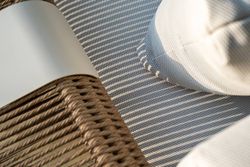 "Мальдивы" лаунж-зона из искусственного ротанга, цвет соломенный