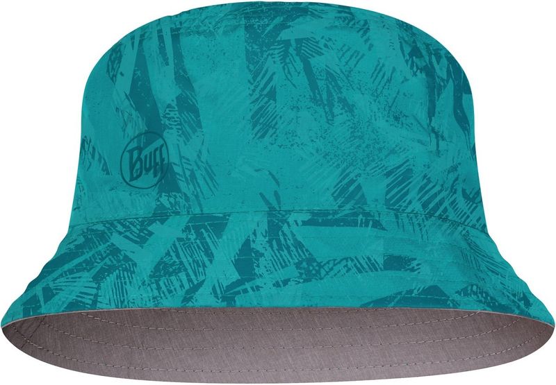 Панама двухсторонняя Buff Travel Bucket Hat Acai Grey/Turquoise Фото 1