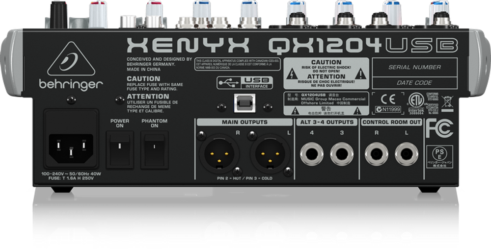 МИКШЕРНЫЙ ПУЛЬТ BEHRINGER XENYX QX1204USB