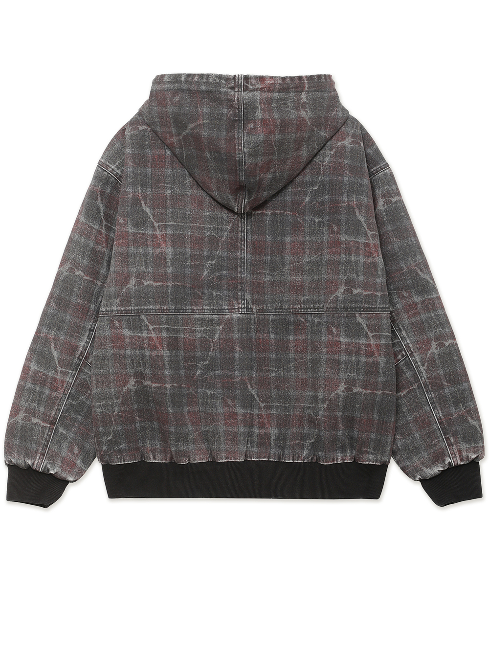 Куртка С Капюшоном Distressed Plaid Ko Work Jacket