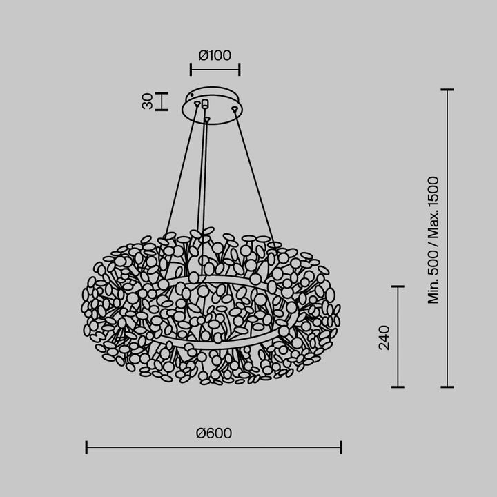 Подвесная люстра Modelux Modestyle MS.9029.12 GD
