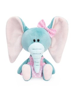 Мягкая игрушка Слониха Симба в розовом сарафане (15 cm), в коробке