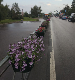 Цветочница для ограждений Лавина-1