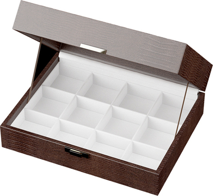 Планшет-футляр Альфа/12 ячеек 03(48х48 мм.)/крышка/замочек