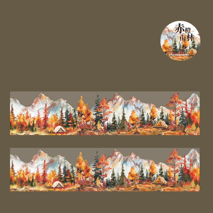 Скотч прозрачный "Осенний пейзаж"