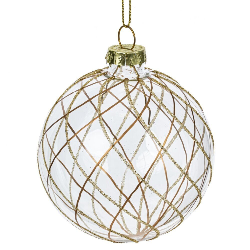 GAEM Набор из 12шт Украшение новогоднее "Шар", D 8 см, L35 W25 H8,5 см