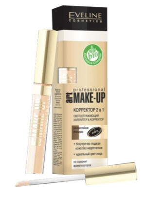 EVELINE КОРРЕКТОР 2в1 - 07 IVORY серии ART PROFESSIONAL MAKE-UP, 7мл