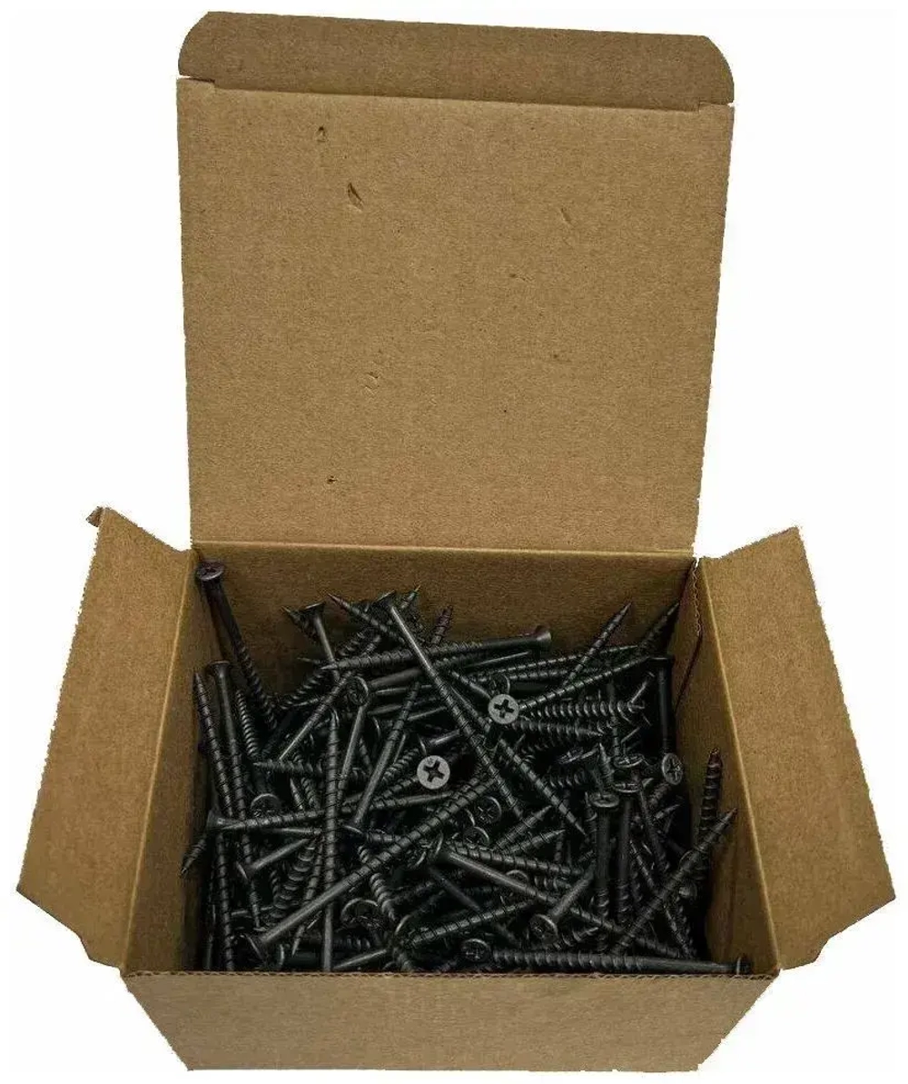 Саморез черный 4,2х75 мм (100 шт.) для гипса, дерева ШСГД