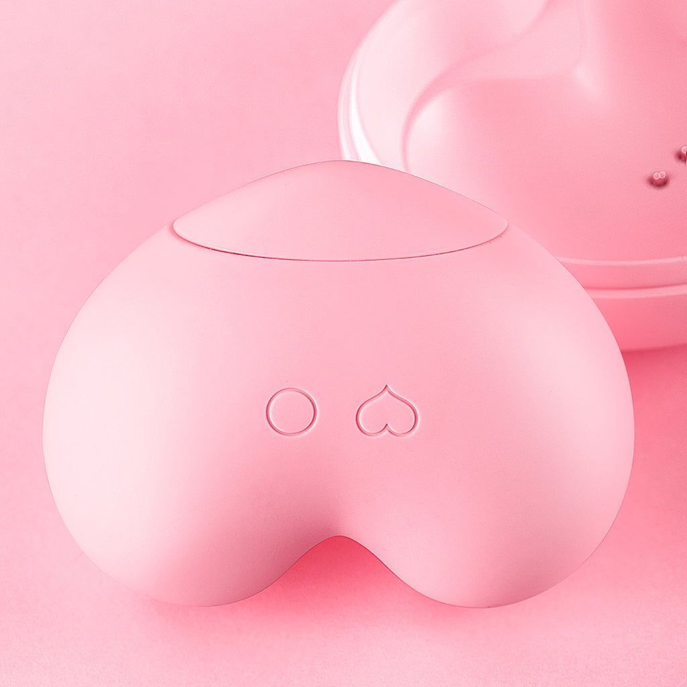 Розовый вакуумный стимулятор Heart в форме сердца