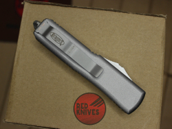 Нож Microtech UTX-85 A+++ Standard S/E - рукоять серая, стандартный апокалиптик клинок