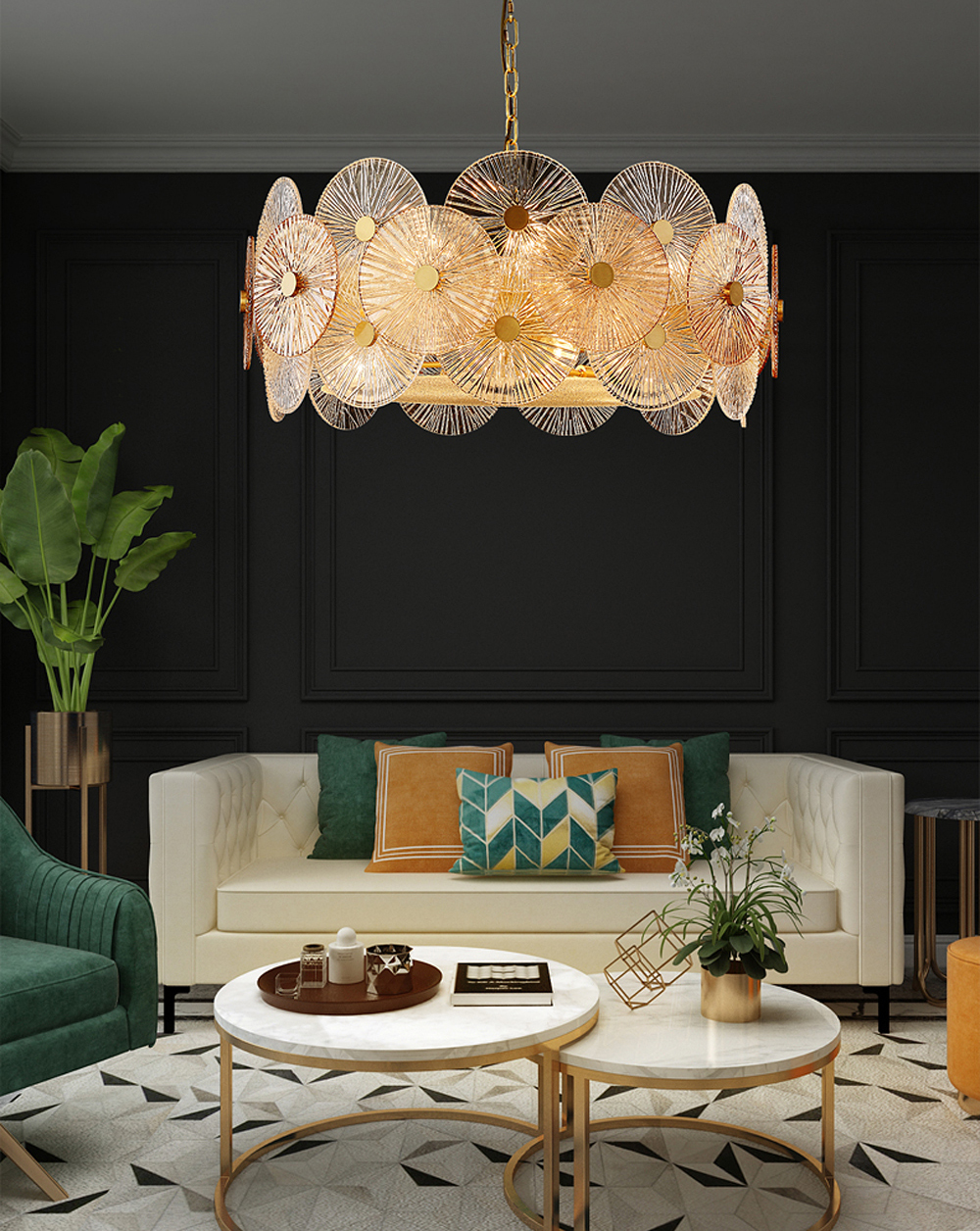 Люстра 8848-80 gold