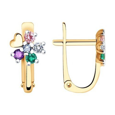 Серьги Au 585 (029315)