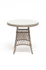 "Эспрессо-80 L" обеденная группа плетеная, цвет бежевый