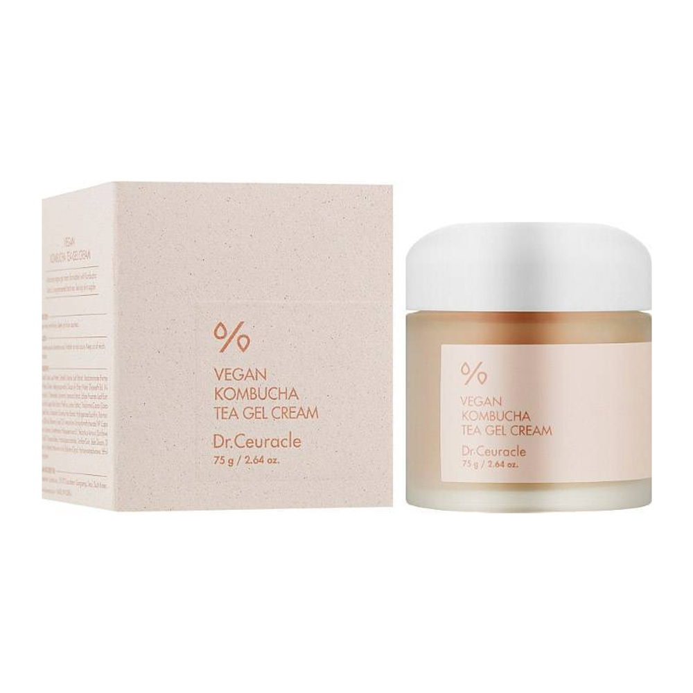 Dr Ceuracle Vegan Kombucha Tea Gel Cream Увлажняющий веганский крем с комбучей , 75 g