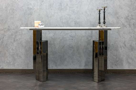 Консоль Round Silver, 150х79 см