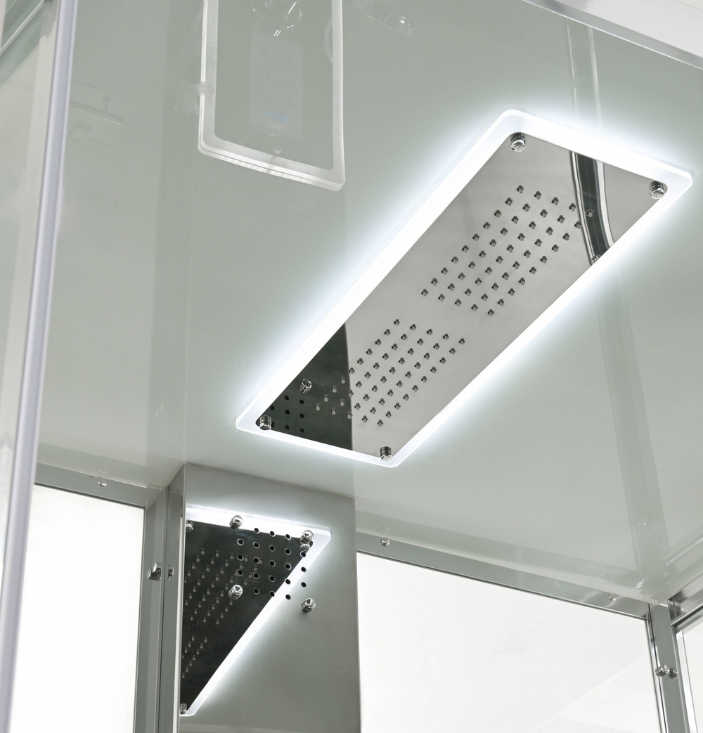 Душевая кабина AvaCan (АваКан) Z1912LEDMT с низким поддоном, с ГМ, с электрикой и LED подсветкой, 120х90х220