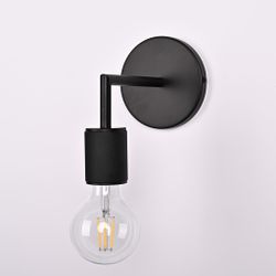 Бра Rh Utilitaire Single Sconce Black By Imperiumloft