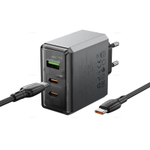 Зарядное устройство на Type-C PD65W Borofone BN22 (2C1A) (metal gray)