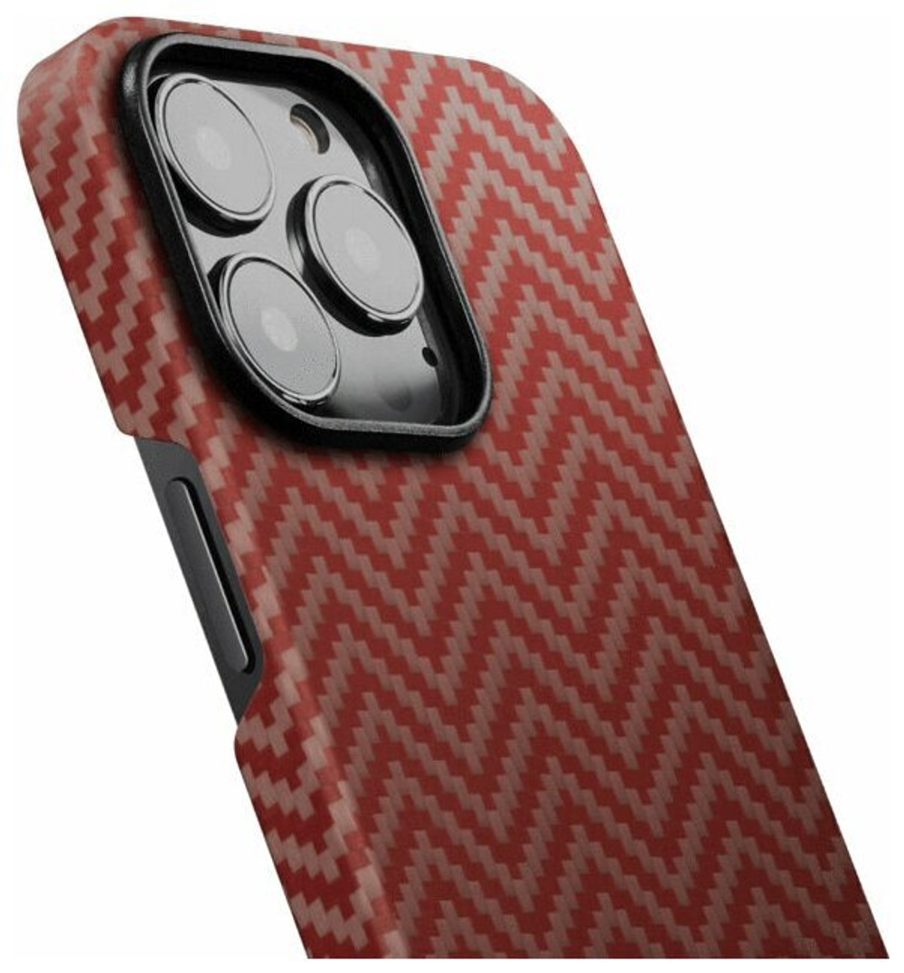 Чехол IPhone 13 Pro (KI1307P) Pitaka MagEZ Case 2 red orange