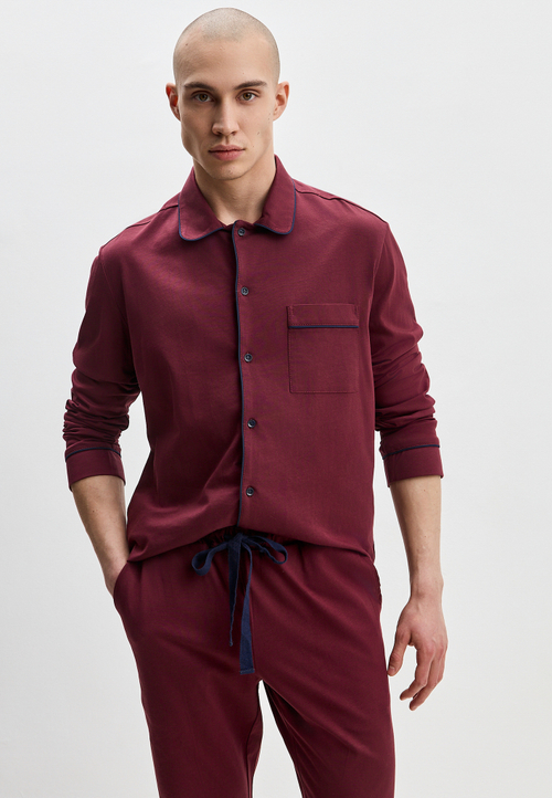 Пижама мужская Ihomewear Classic Men Bordo