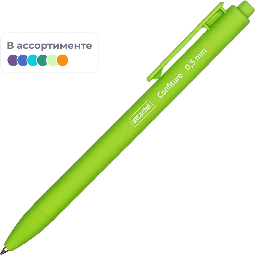 Ручка шариковая автомат. Attache Confiture, 0,5мм, син