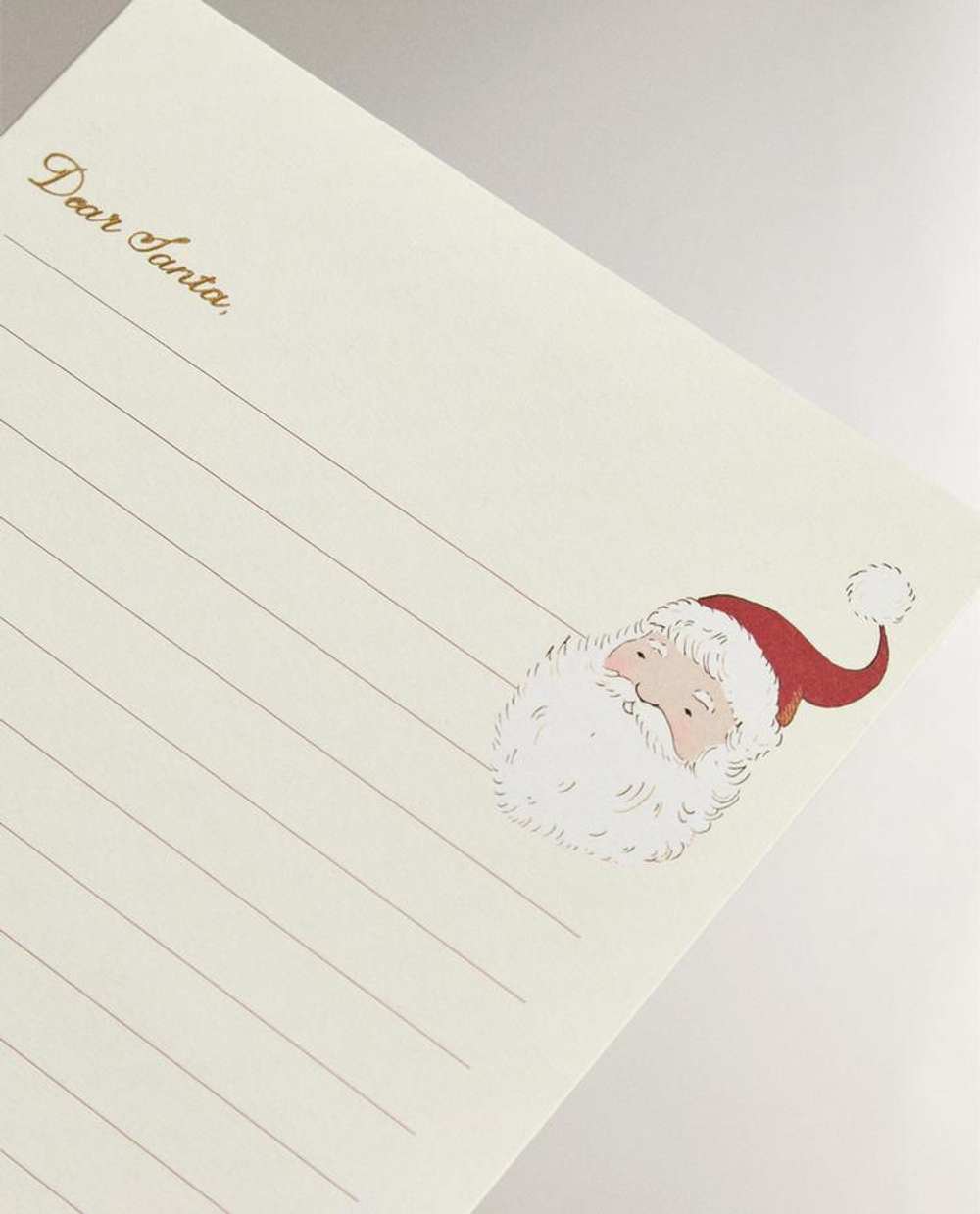 ZARA HOME НАБОР ДЕТСКИХ РОЖДЕСТВЕНСКИХ ОТКРЫТОК С ИЗОБРАЖЕНИЕМ ДЕДА МОРОЗА (набор из 4 штук), разноцветный