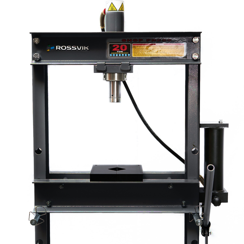 Пресс гидравлический 20 тонн, напольный, с педалью, цвет серый RAL 7016 ROSSVIK