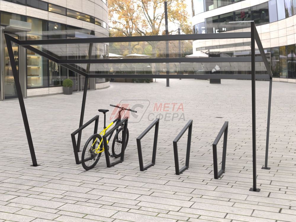 Велопарковка с навесом Edge