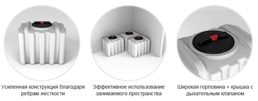 Емкость пластиковая пищевая ЭкоПром ЭВП 75 л. прямоугольная (38x86x28см;белый) - арт.555626
