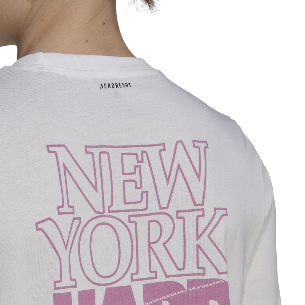 Мужское теннисное поло adidas HC Graphic T-Shirt Men - White