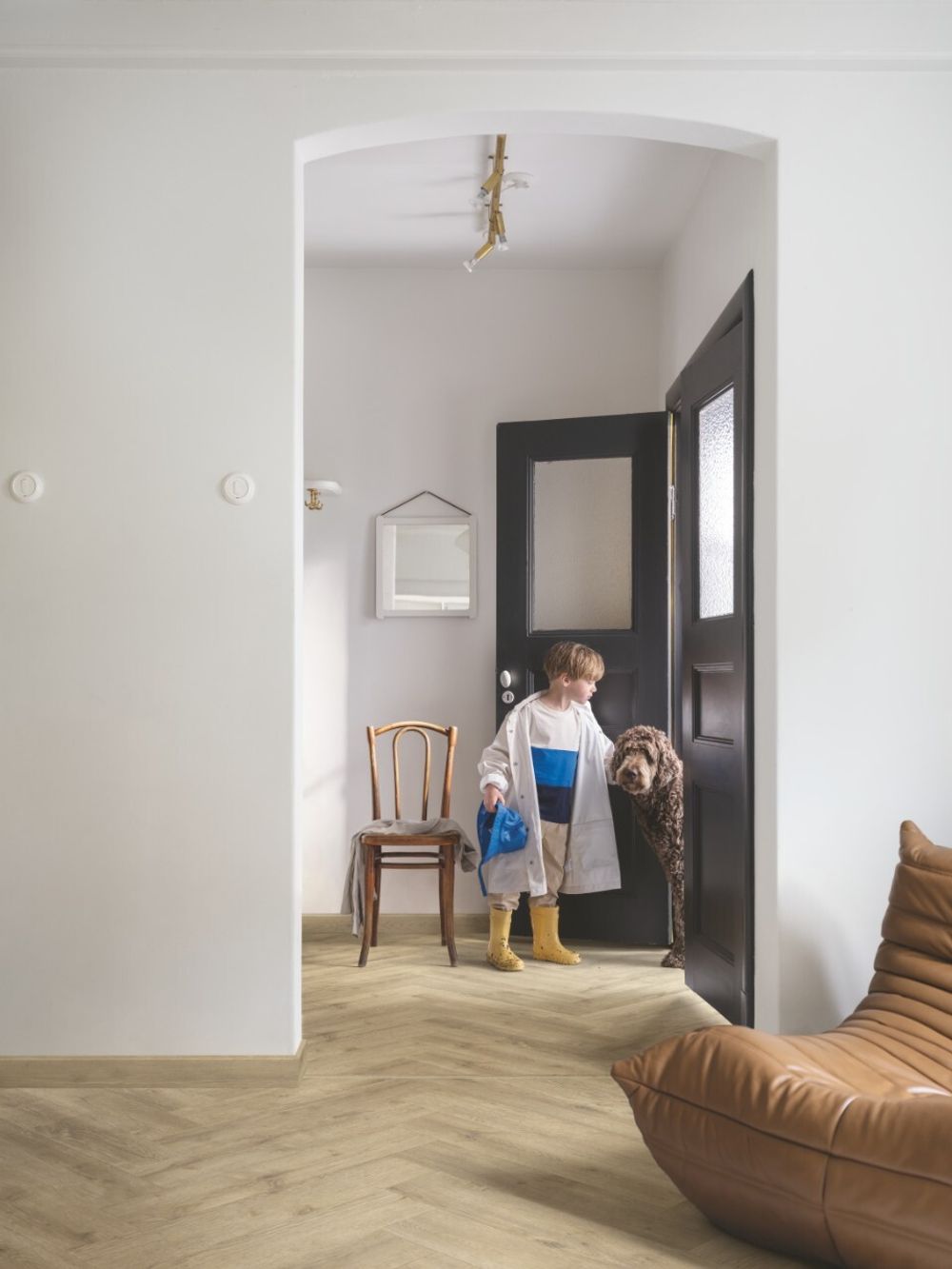 Vorma pad pro Вековой Дуб Бежевый елочка, 0,794 м²