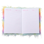 Блокнот детский Basir, формат А5, серия "Кошка", переплет с мехом, 21.5*15.5 см, 80 листов, разноцветный