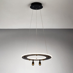 740447 Люстра DIVE LED 60W 3200LM G ЧЕРНЫЙ 3000-6000К