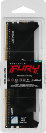 Оперативная память 8GB DDR4 3200MHz Kingston FURY Beast RGB Black CL16 KF432C16BB2A/8WP