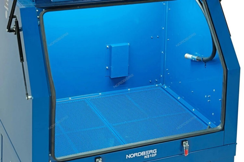 Пескоструйная камера NORDBERG NS10P с напорной системой подачи абразива и циклонной фильтрацией NS10P