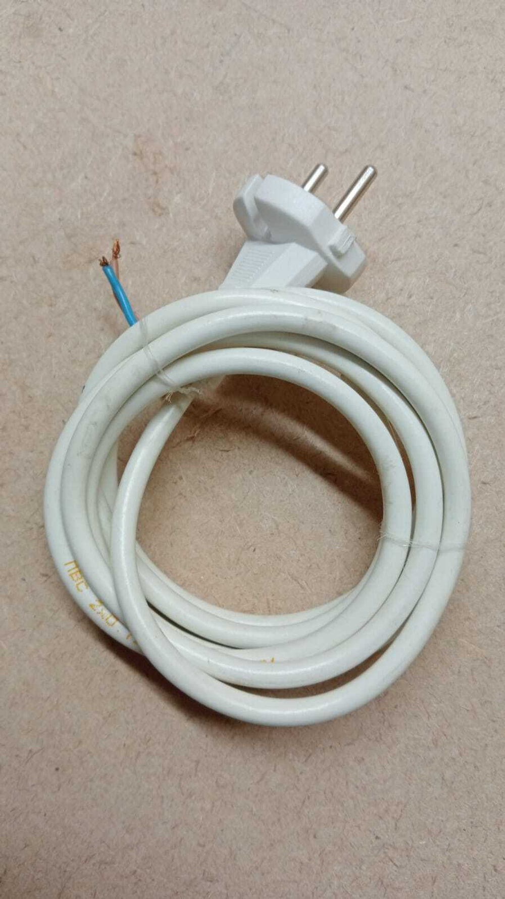 Шнур ПВС-ВП 2*0,75 L=1,5м ( к ПЭТ-4)