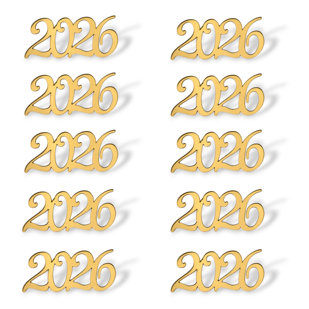 Топпер Мини "2026" ТМ6240 3,5см 10шт акрил
