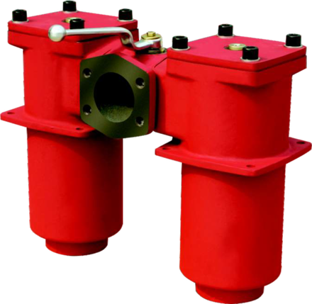 WKRFDBN/HC660DAN10D1.X/-L24 - Сливной фильтр гидравлический сдвоенный модели RFD тонкость фильтрации 10 мкм, типоразмер 660, вид присоединения: резьба  G3, материал корпуса - чугун, рабочее давление до 25 бар, визуально-электрический (лампа с напряжением 24В) индикатор загрязнения